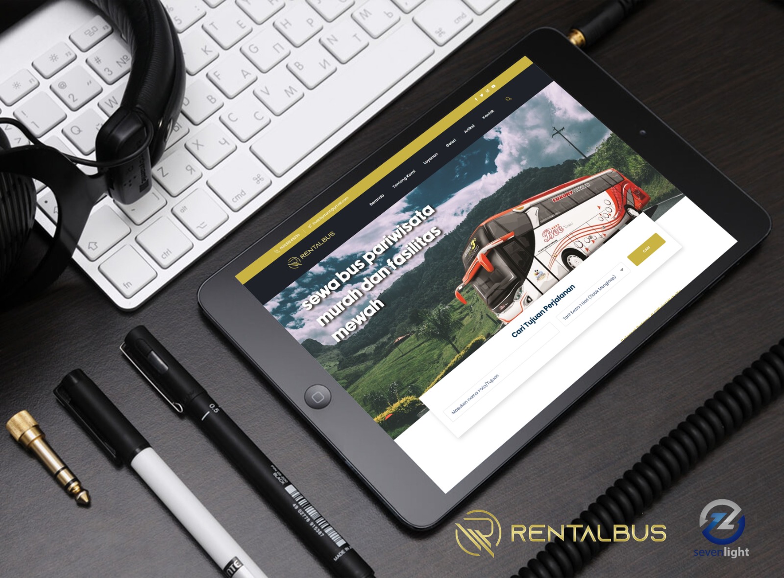 Website Rental Bus Pariwisata Indonesia